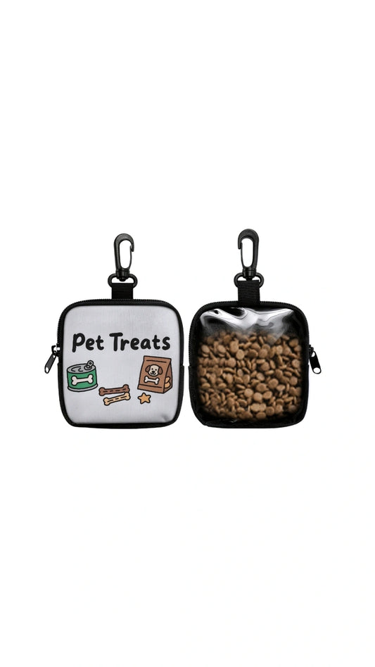 Dog Treat Pouch with Clip & Zipper – Training & Walking Bag for Pets