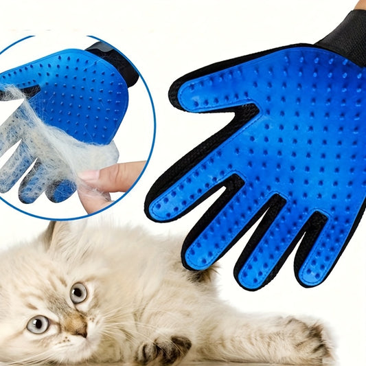 2-Pack Grooming Gloves for Dogs & Cats – Deshedding, Hair Removal & Massage Mitts