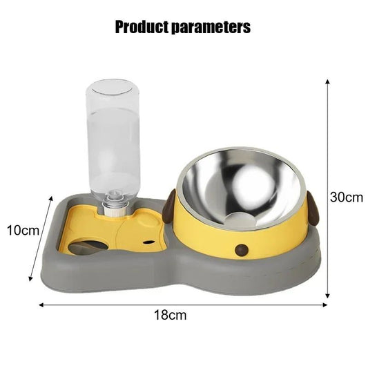 Set - Feeding Bowls And Drinkers 15-Degree Tilt Design