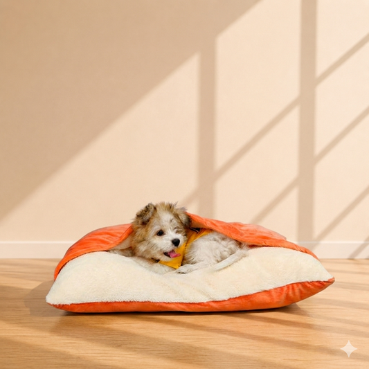 Removable and washable pet sleeping bag