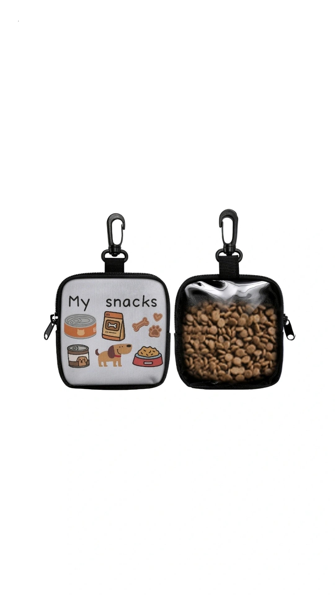 Dog Treat Pouch with Clip & Zipper – Training & Walking Bag for Pets